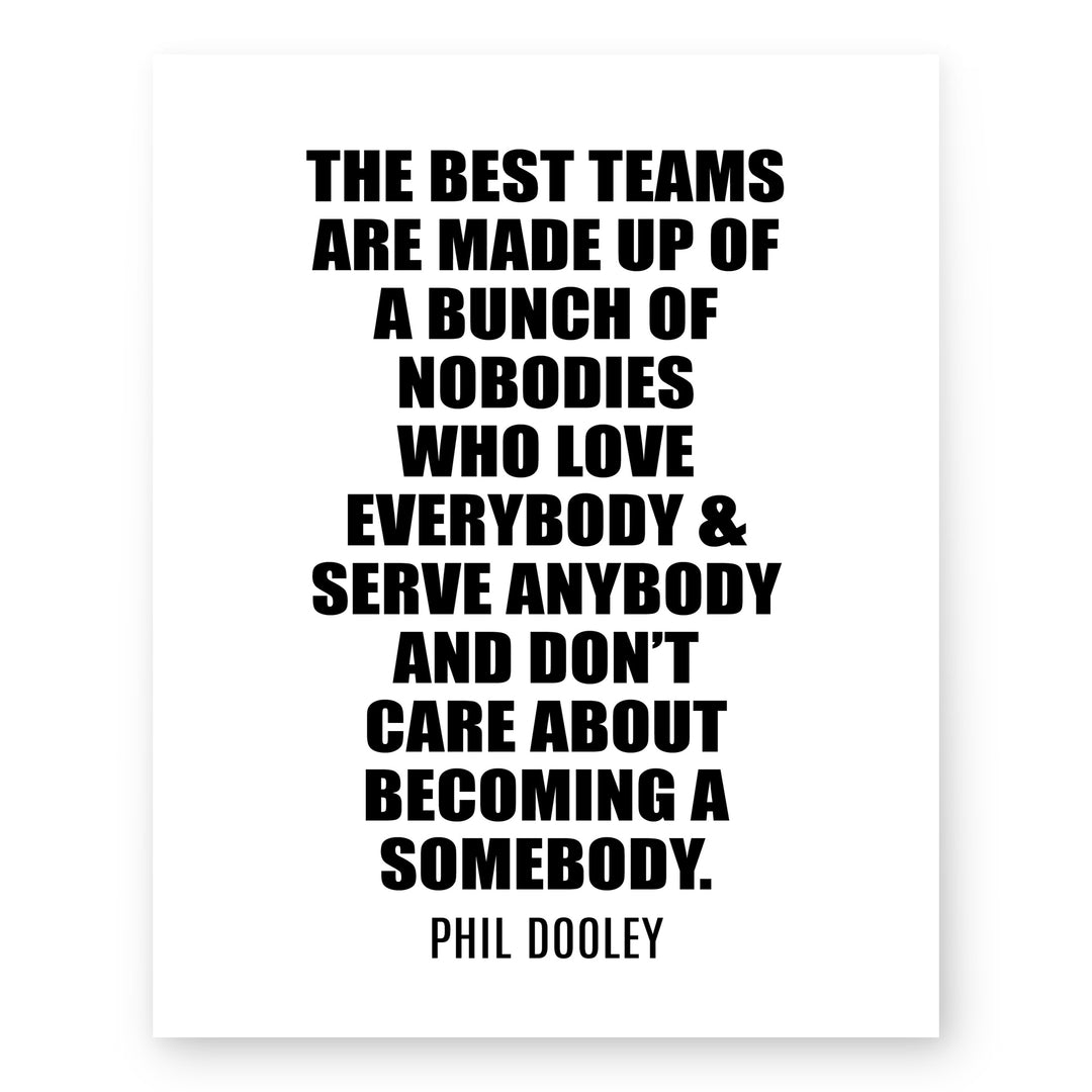 Great Gift to Inspire Teamwork Motivational Wall Art