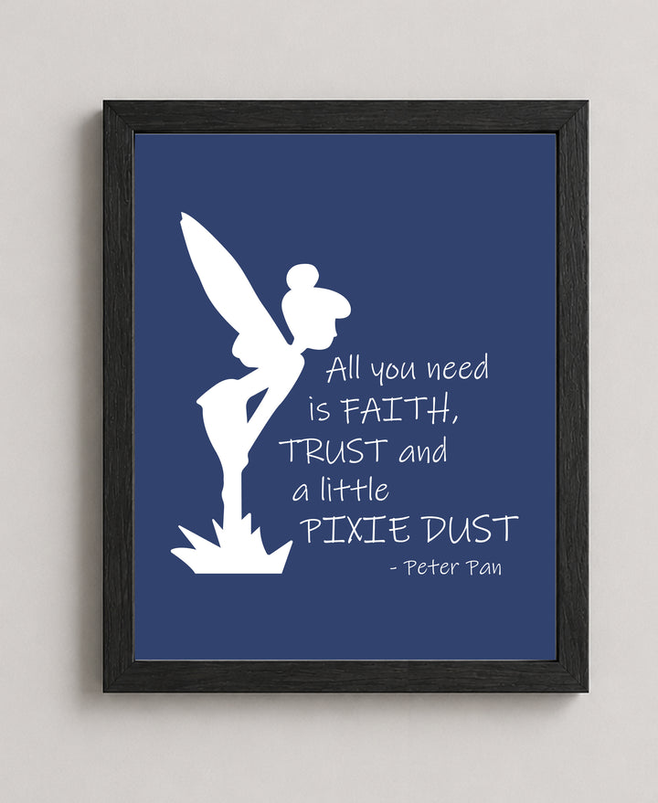 Faith Trust Pixie Dust Christian Wall Art