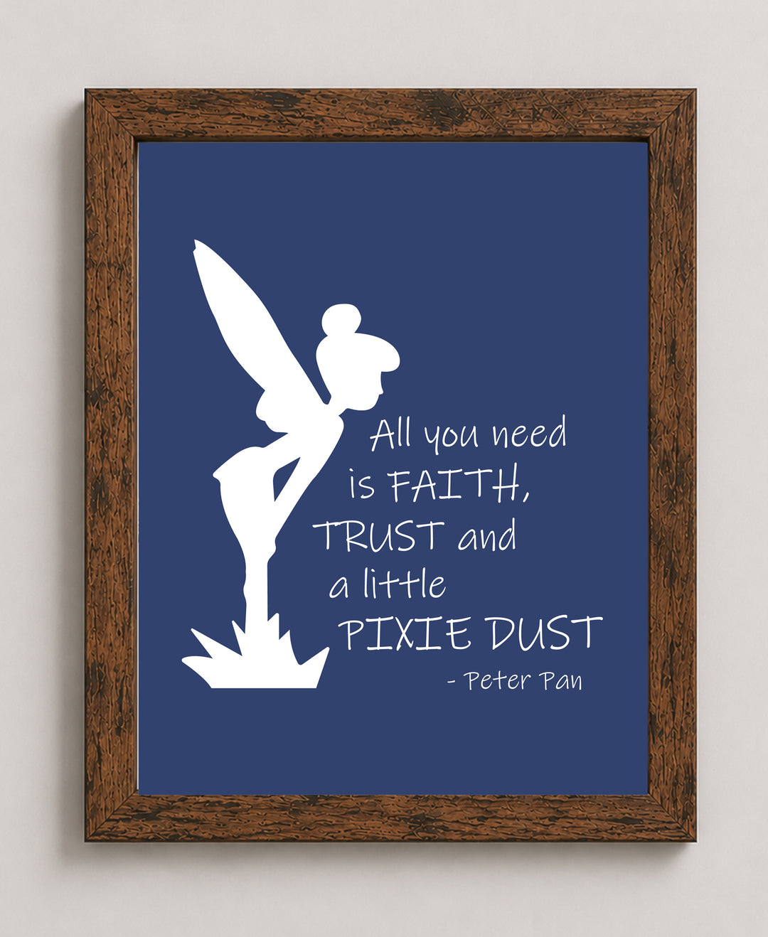Faith Trust Pixie Dust Christian Wall Art