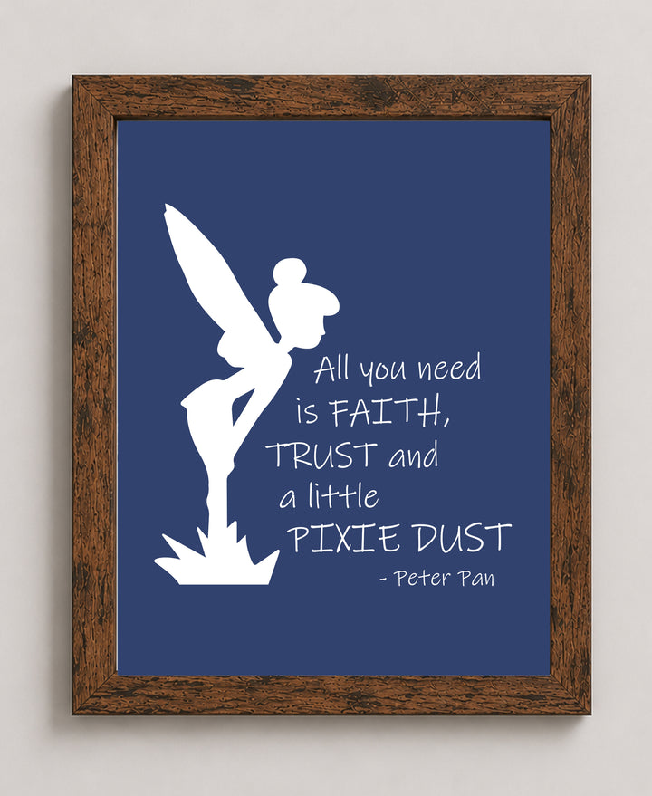 Faith Trust Pixie Dust Christian Wall Art