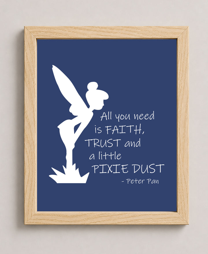 Faith Trust Pixie Dust Christian Wall Art