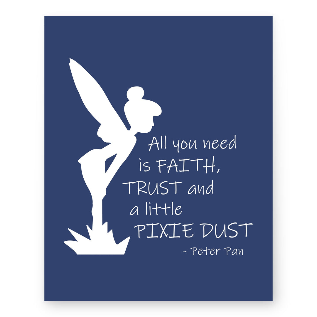 Faith Trust Pixie Dust Christian Wall Art