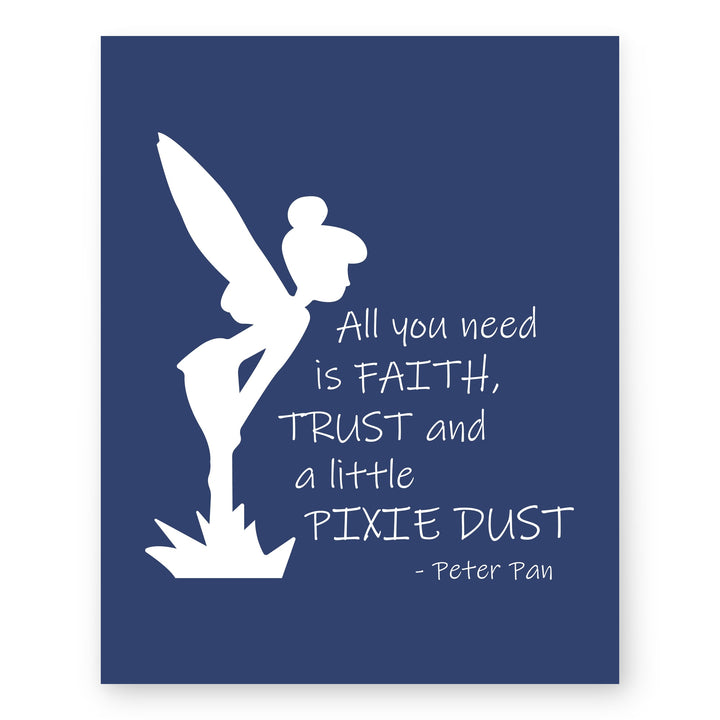 Faith Trust Pixie Dust Christian Wall Art