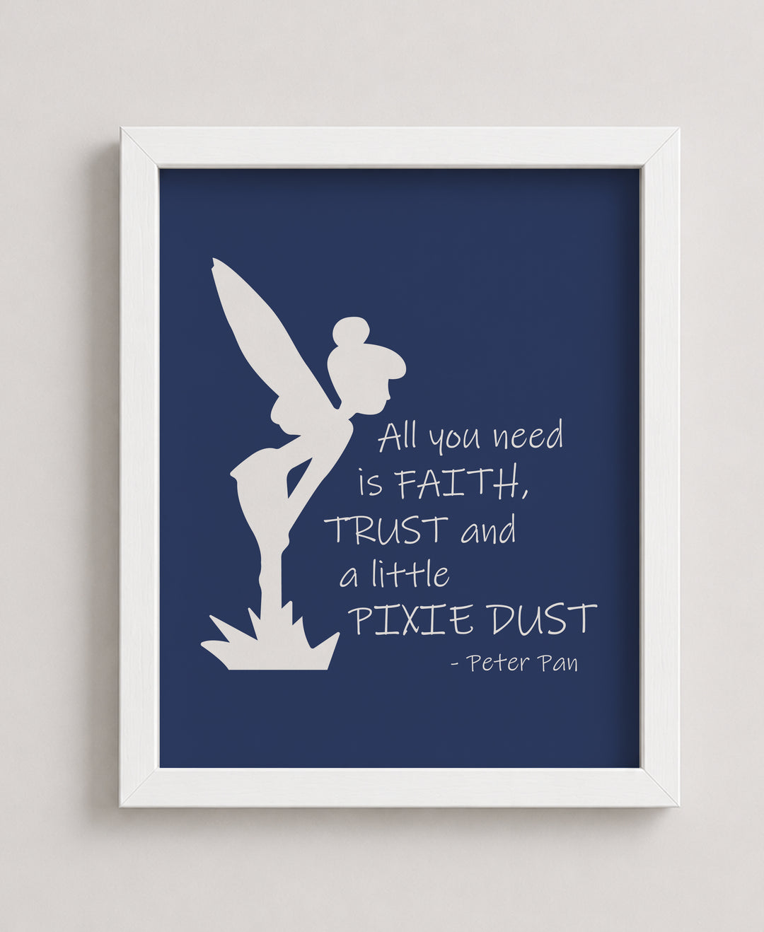 Faith Trust Pixie Dust Christian Wall Art