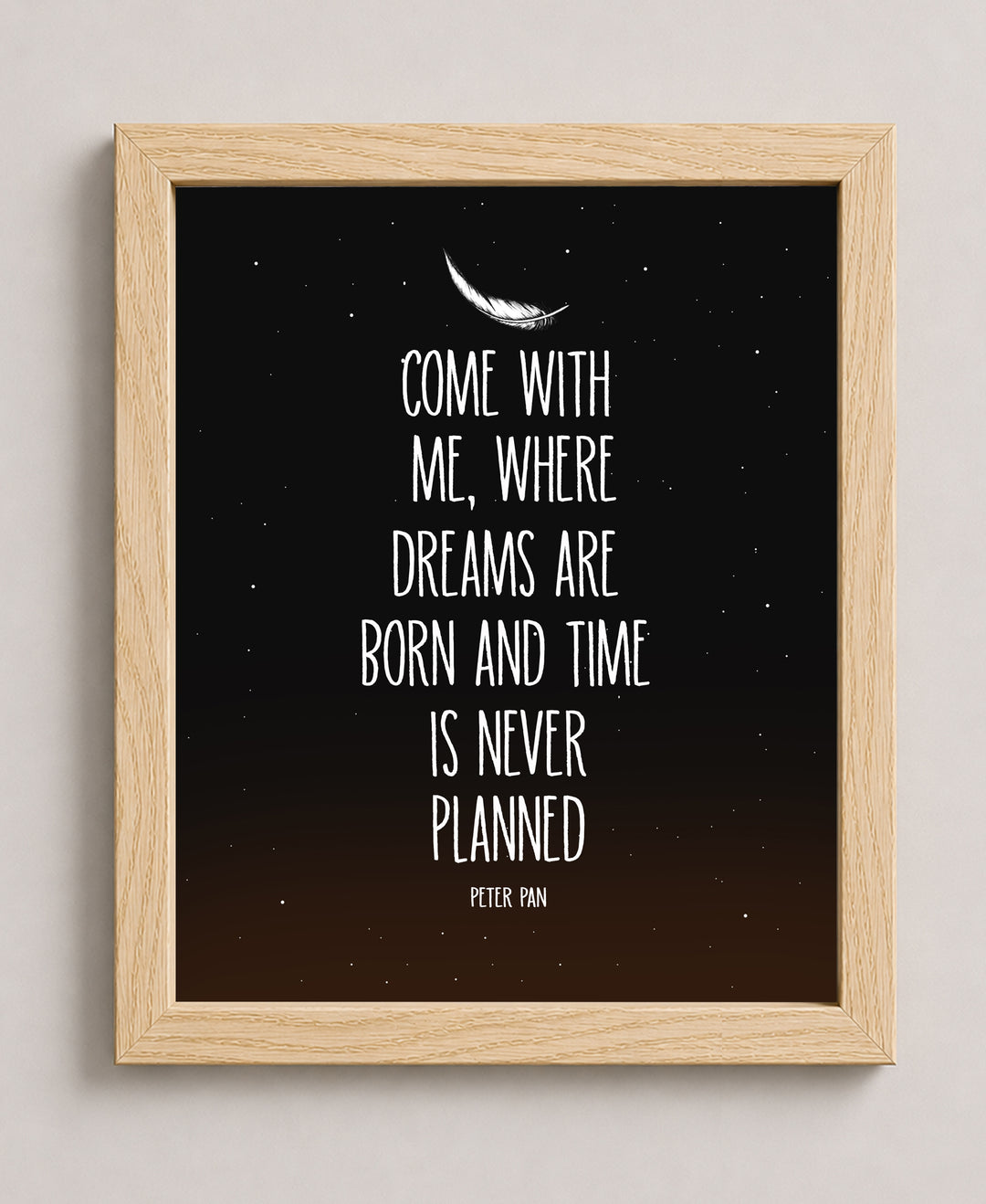 Where Dreams Are Born Quote Starry Night Galaxy Inspirational Wall Art