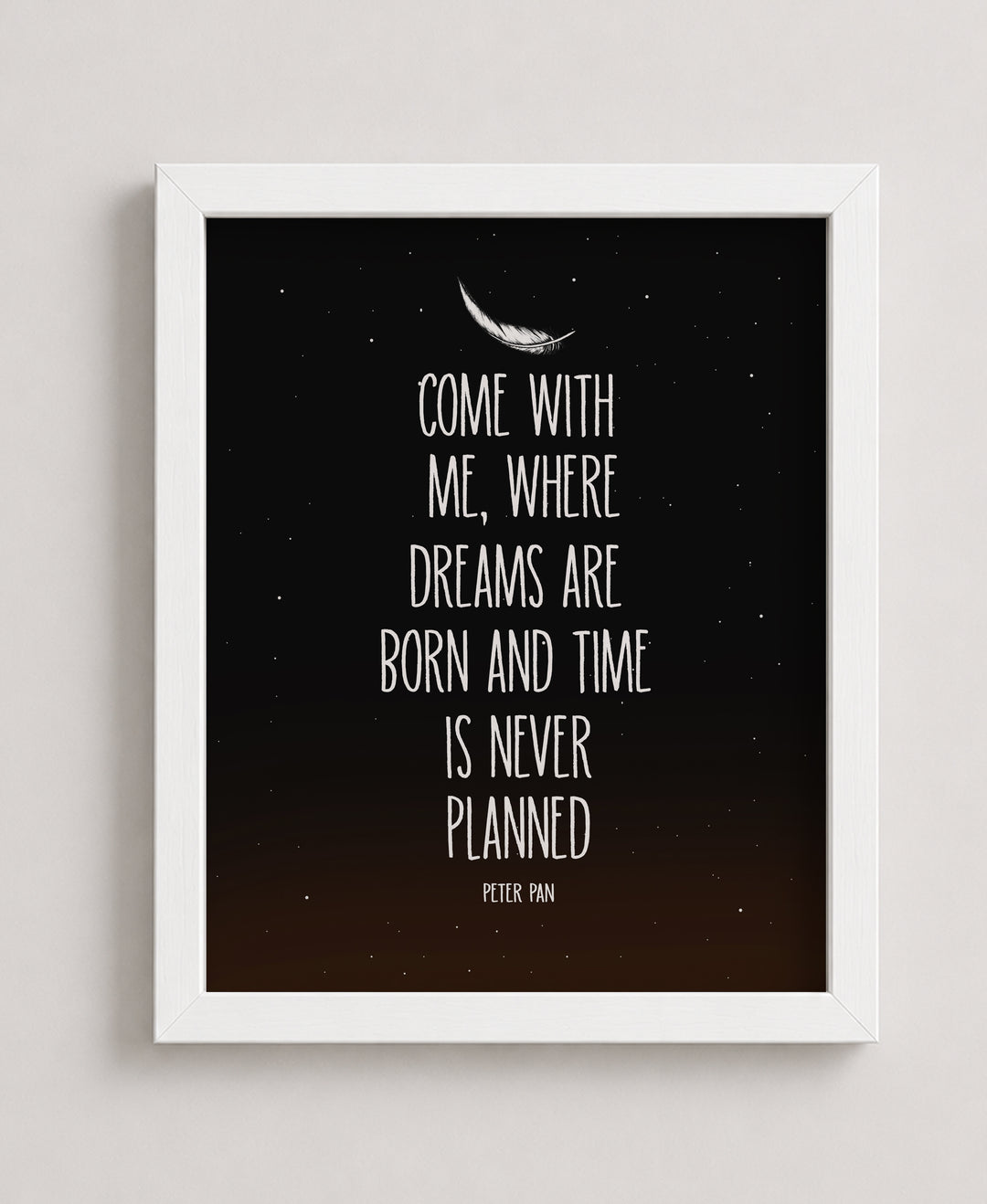 Where Dreams Are Born Quote Starry Night Galaxy Inspirational Wall Art