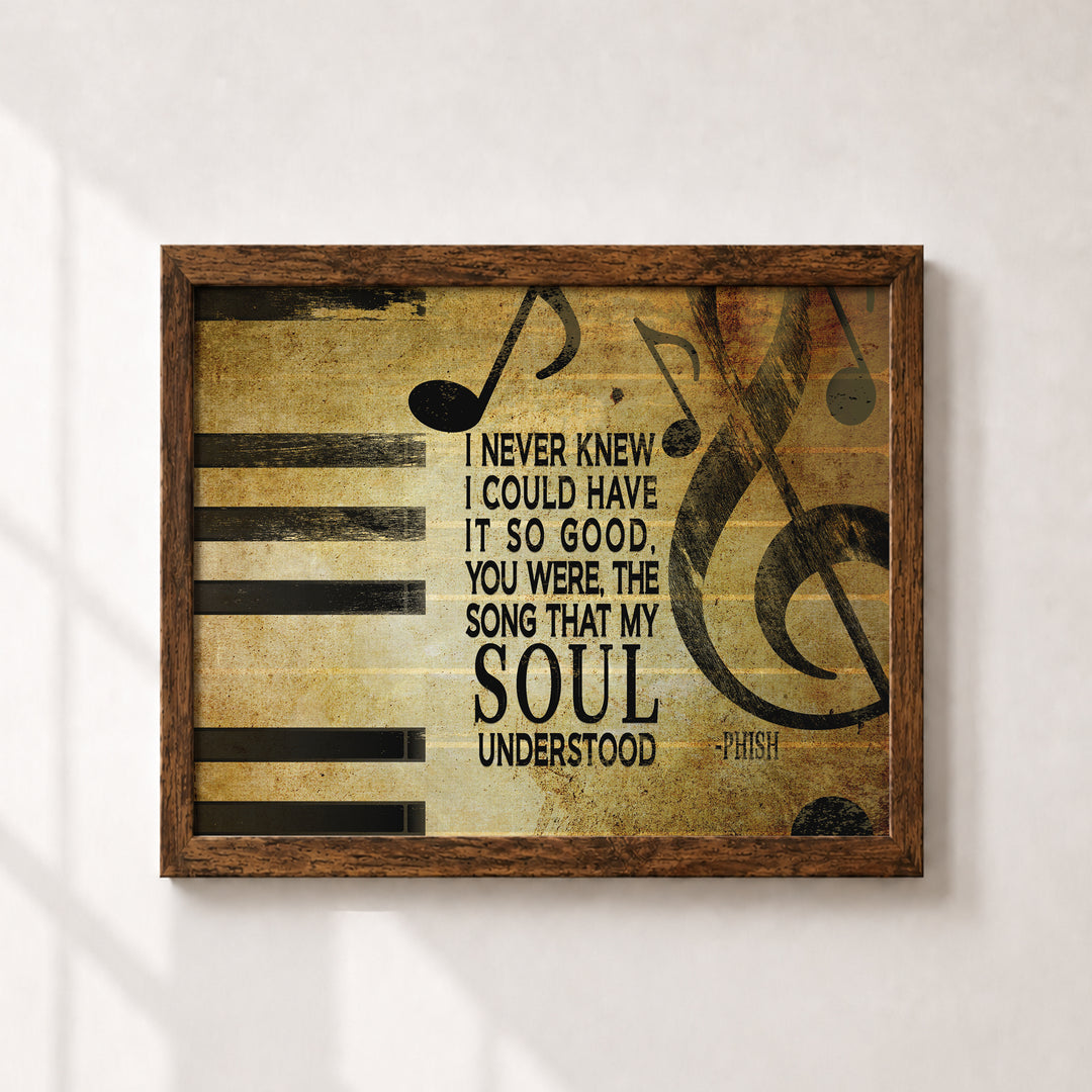 Phish Song Lyric Music Wall Art