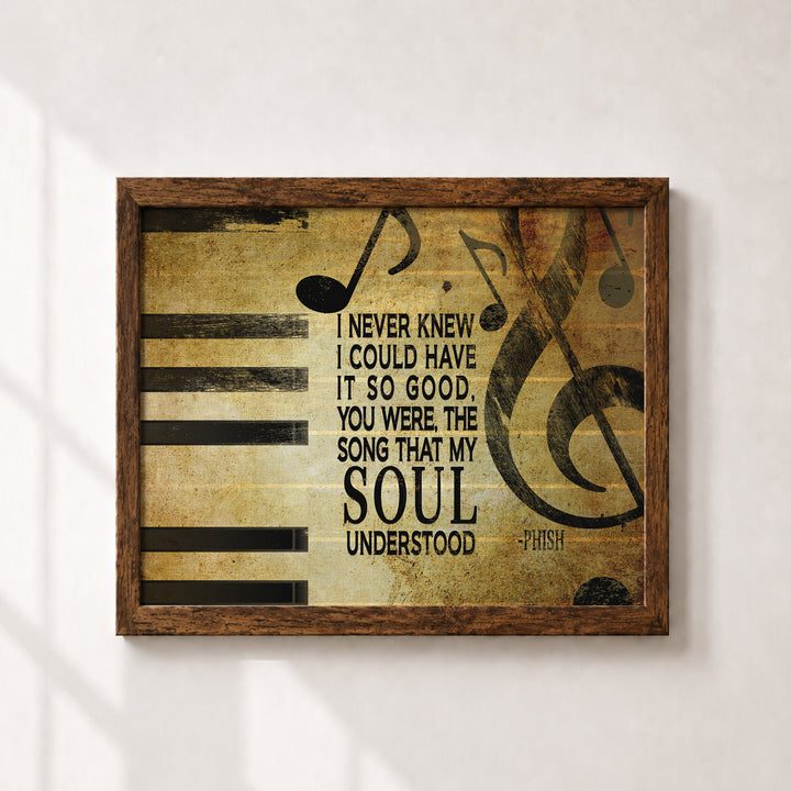 Phish Song Lyric Music Wall Art