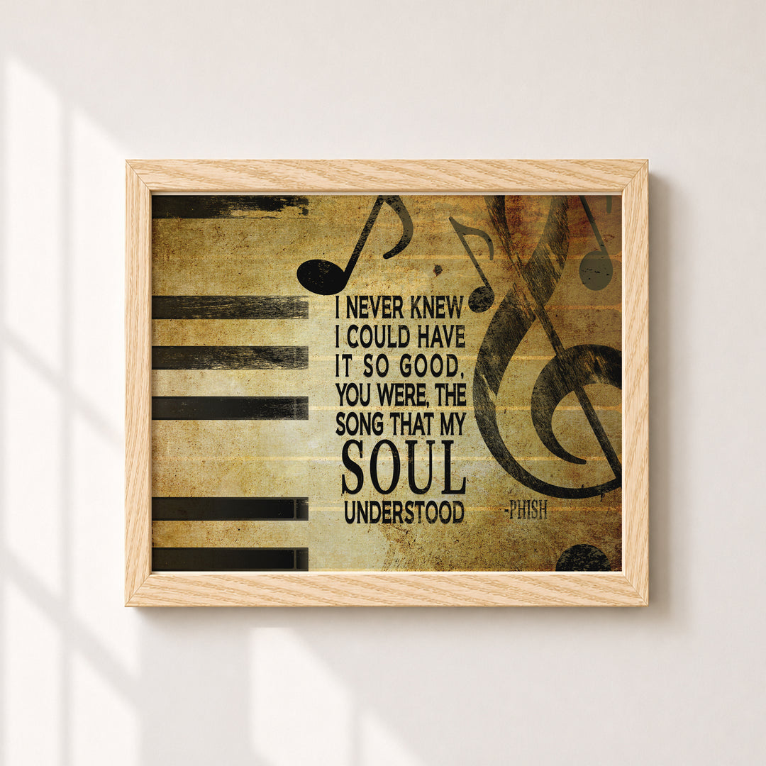 Phish Song Lyric Music Wall Art