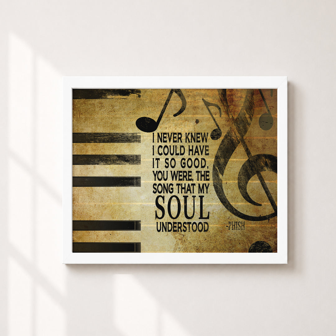 Phish Song Lyric Music Wall Art