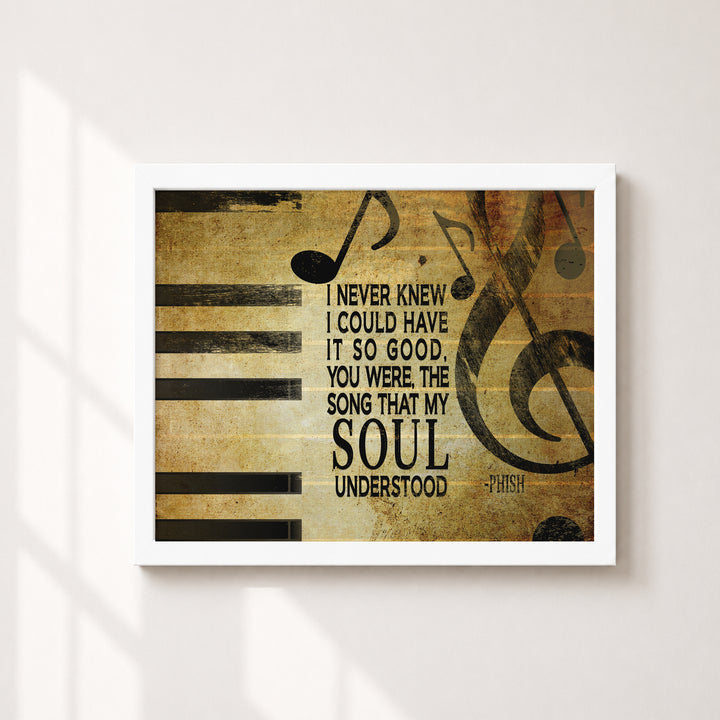 Phish Song Lyric Music Wall Art