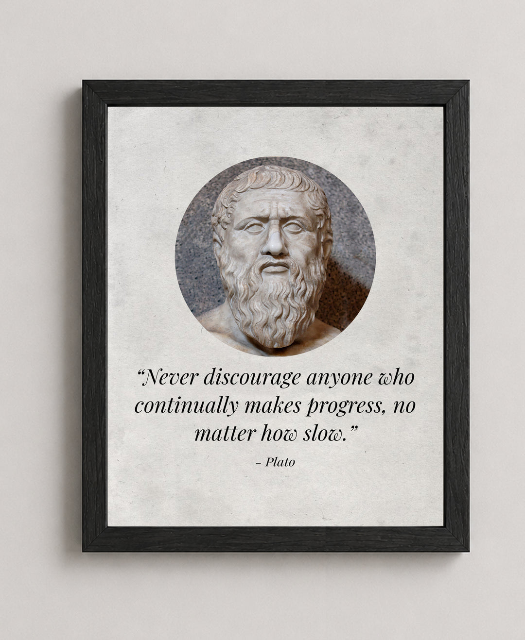 Never Discourage Anyone Plato Quote Motivational Philosophy Inspirational Wall Art