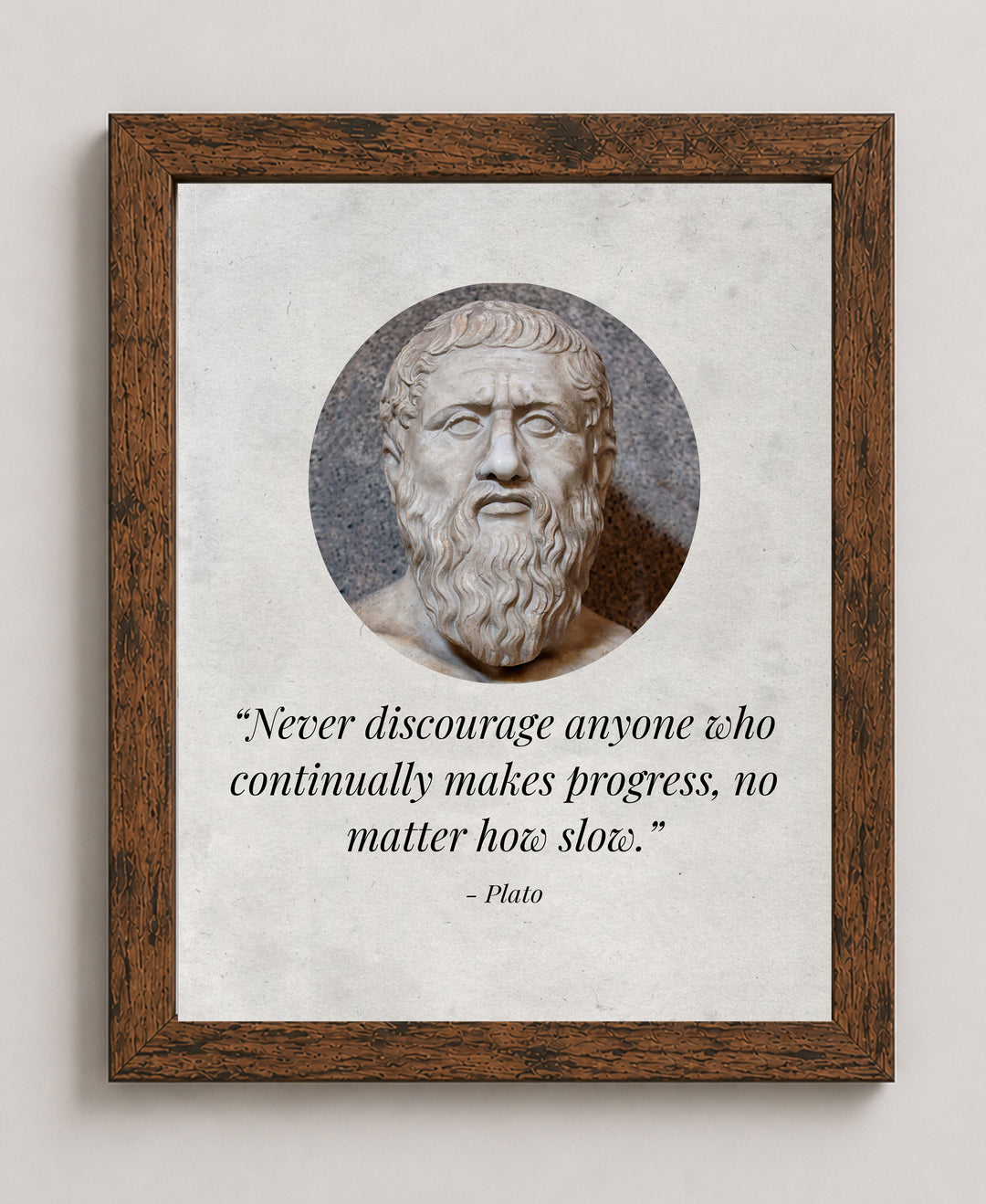 Never Discourage Anyone Plato Quote Motivational Philosophy Inspirational Wall Art