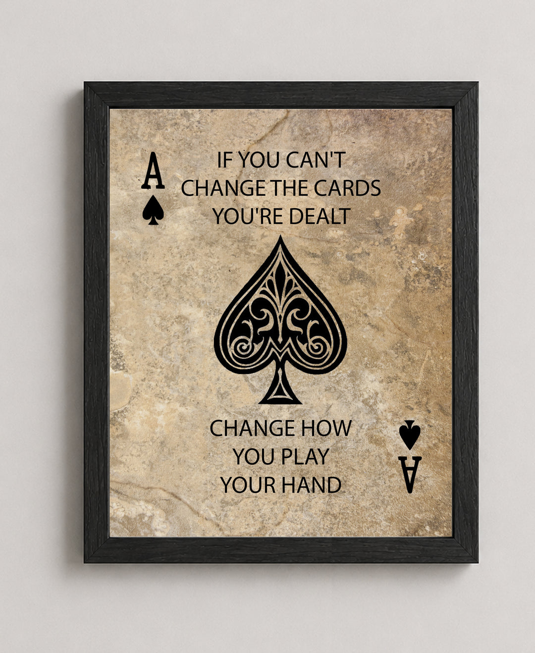 Inspiring Playing Card Picture for Living Room Family Inspirational Wall Art