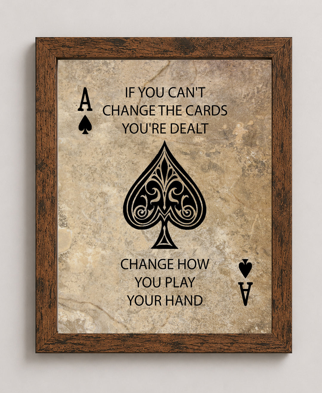 Inspiring Playing Card Picture for Living Room Family Inspirational Wall Art