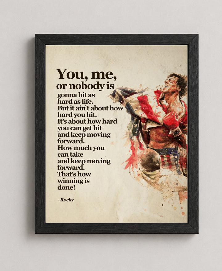Keep Moving Forward Motivational Wall Art