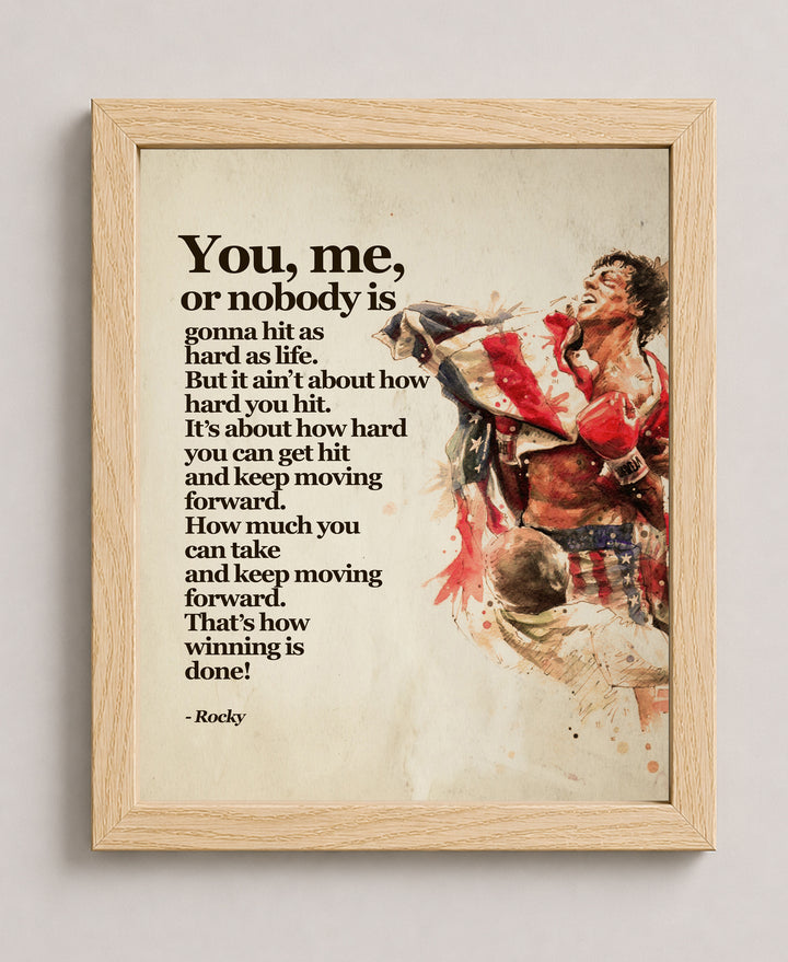 Keep Moving Forward Motivational Wall Art