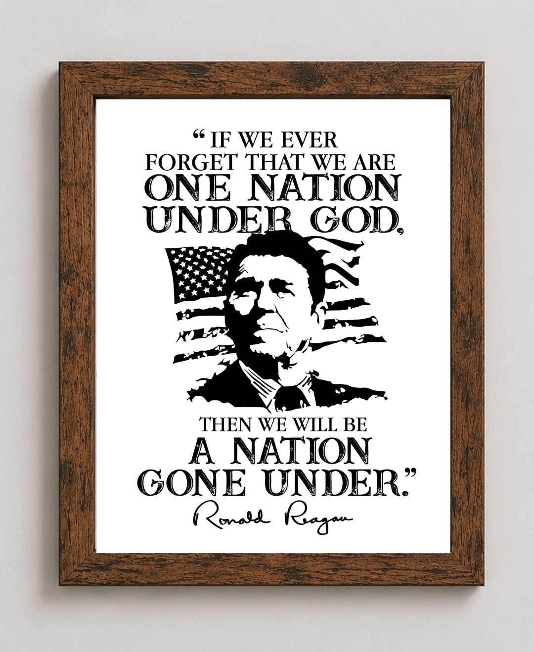 Man Cave Room Decor or 4th Of July Patriotic Wall Art