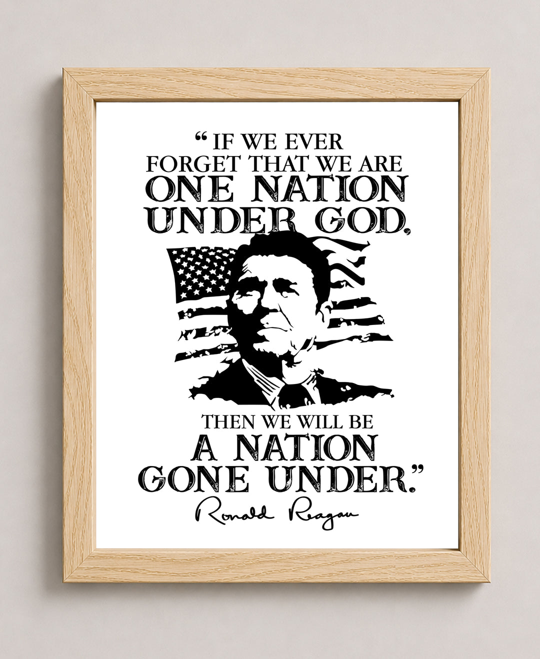 Man Cave Room Decor or 4th Of July Patriotic Wall Art