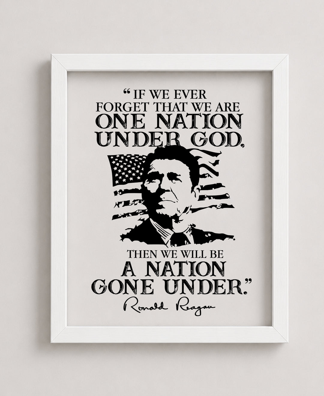 Man Cave Room Decor or 4th Of July Patriotic Wall Art