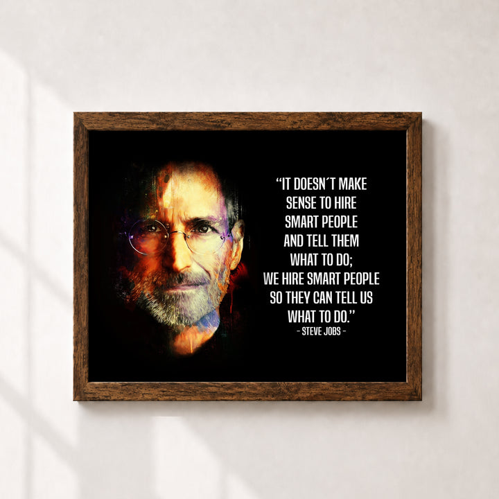 We Hire Smart People Inspirational Wall Art