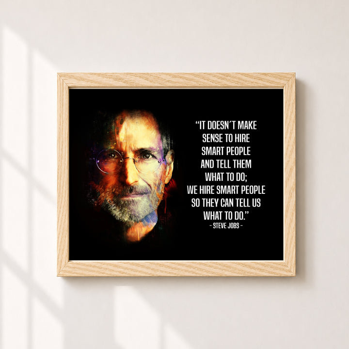 We Hire Smart People Inspirational Wall Art