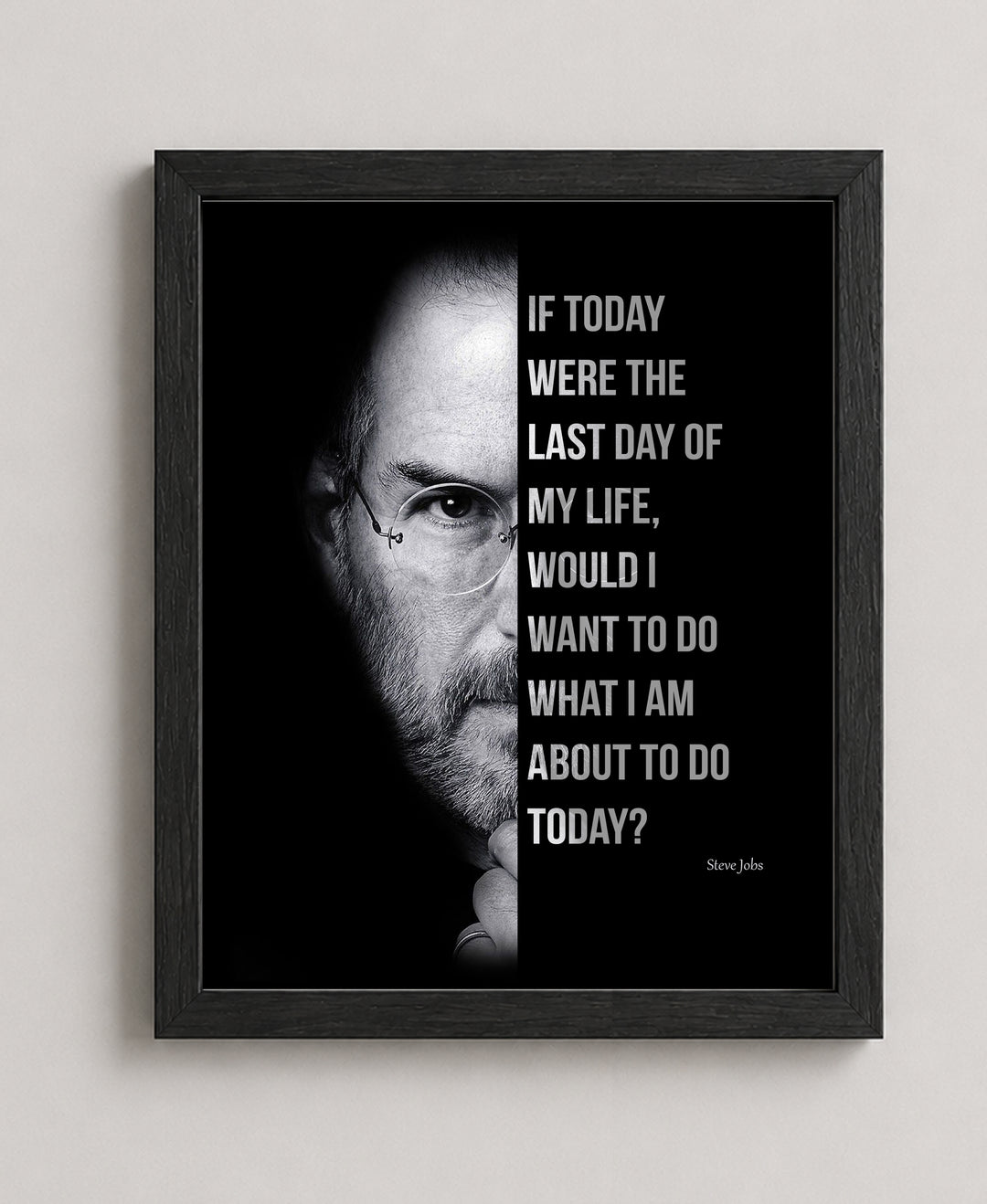 If Today Were the Last Day Inspirational Wall Art