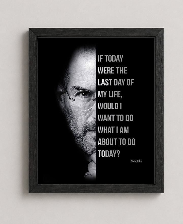 If Today Were the Last Day Inspirational Wall Art