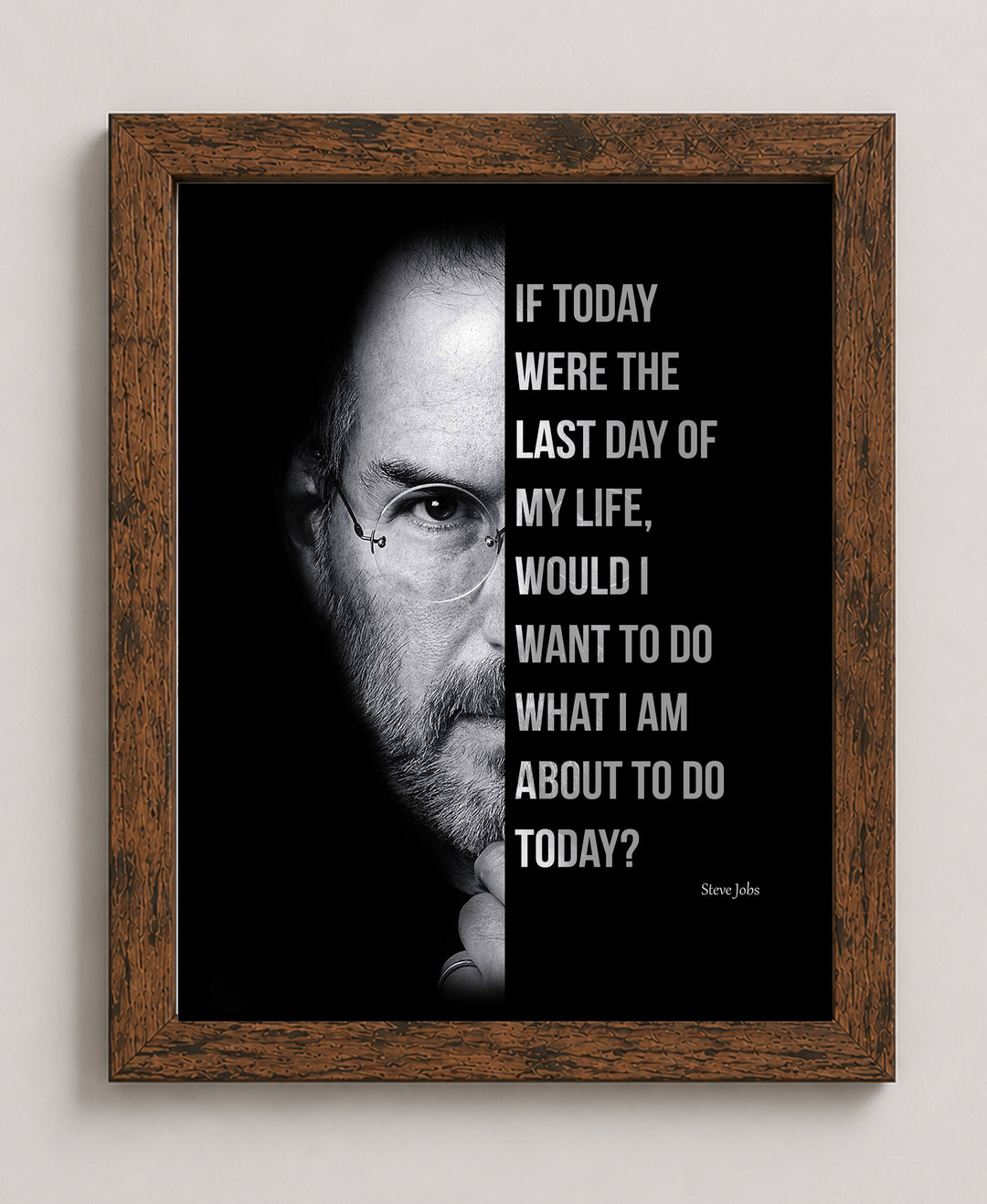 If Today Were the Last Day Inspirational Wall Art