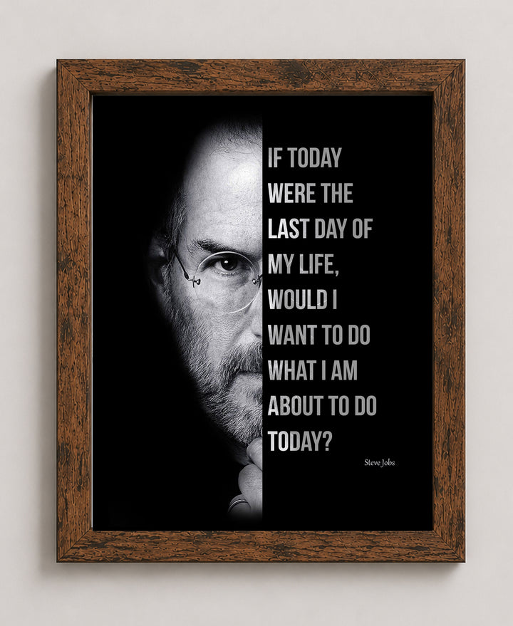 If Today Were the Last Day Inspirational Wall Art