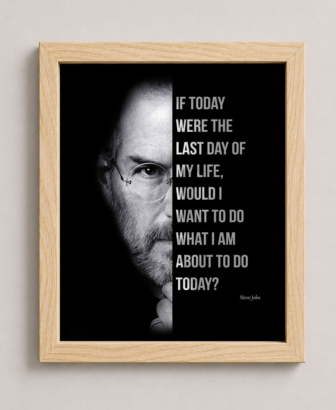 If Today Were the Last Day Inspirational Wall Art