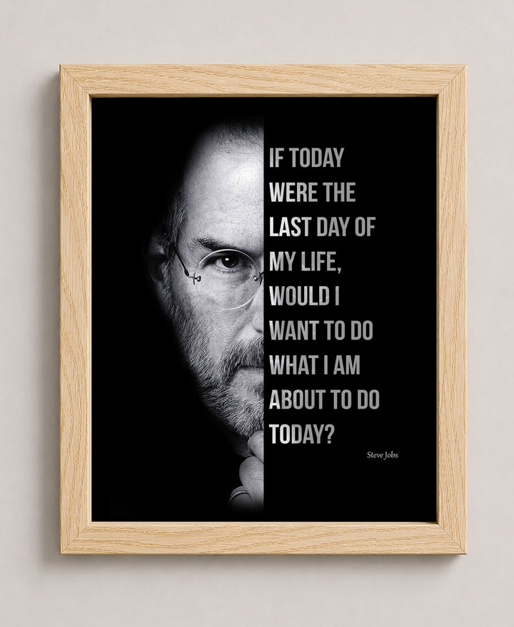 If Today Were the Last Day Inspirational Wall Art