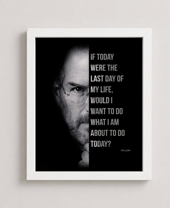 If Today Were the Last Day Inspirational Wall Art