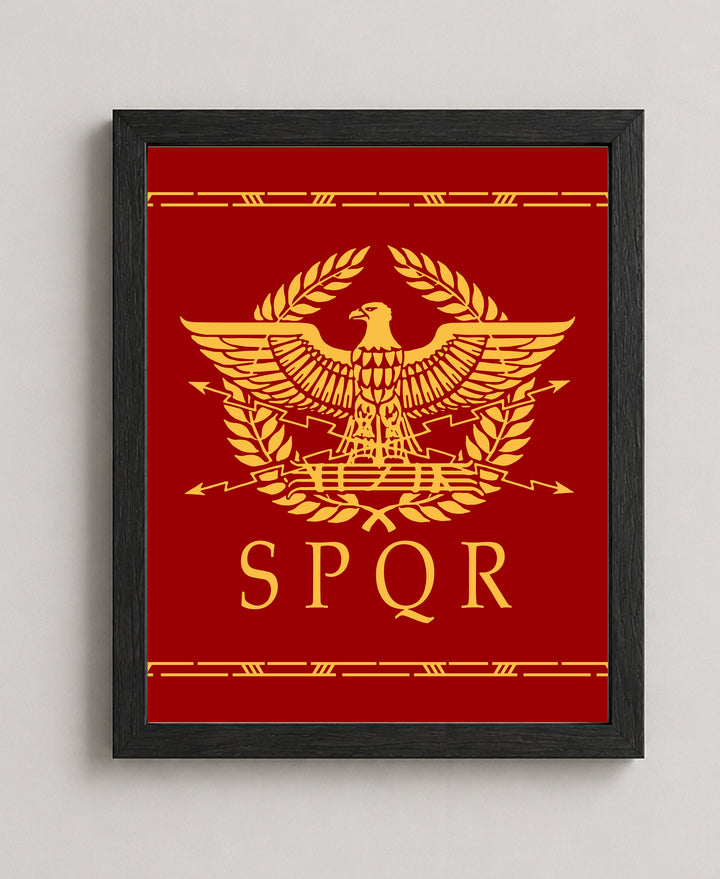 SPQR Ancient Roman Empire Inspirational Wall Art