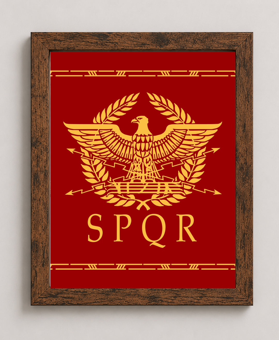 SPQR Ancient Roman Empire Inspirational Wall Art