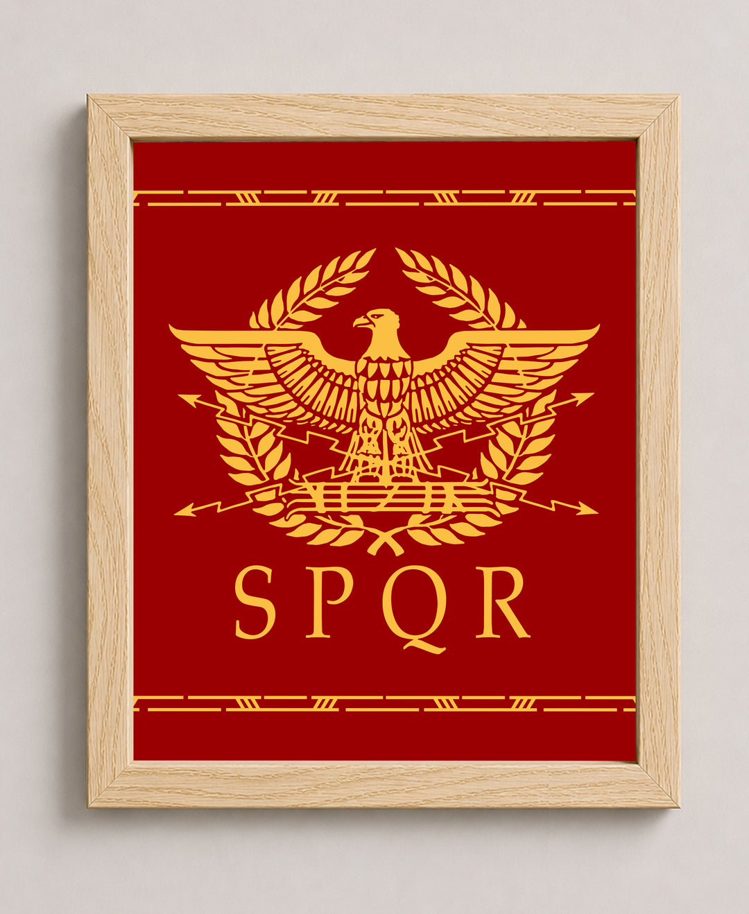 SPQR Ancient Roman Empire Inspirational Wall Art
