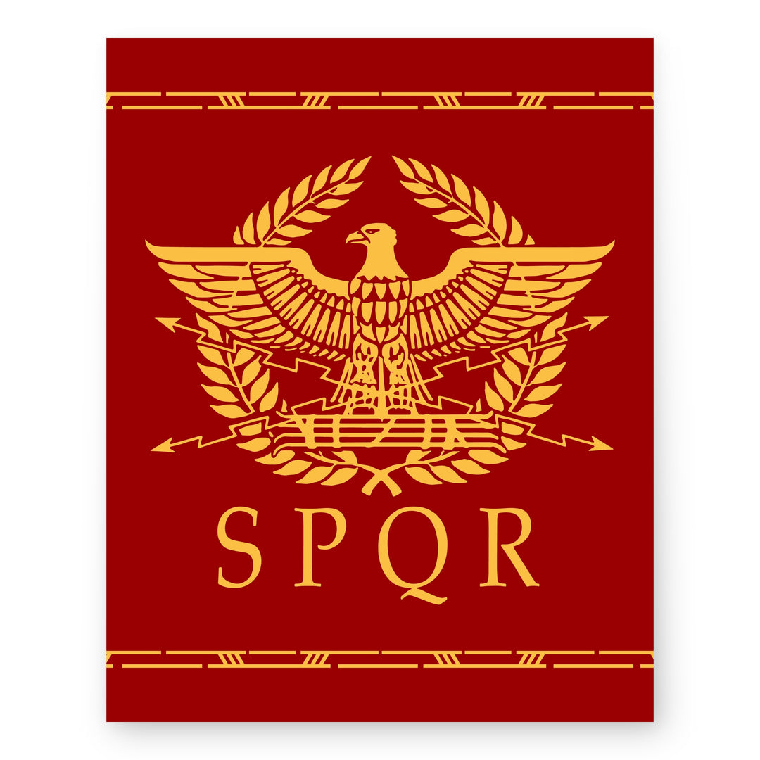 SPQR Ancient Roman Empire Inspirational Wall Art