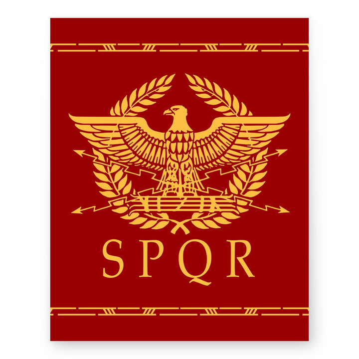 SPQR Ancient Roman Empire Inspirational Wall Art