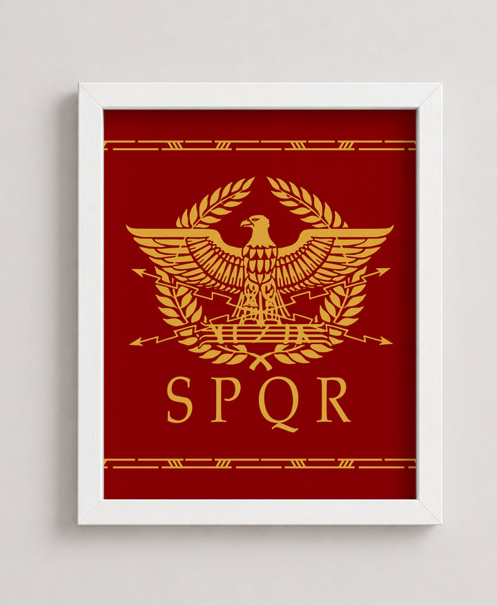 SPQR Ancient Roman Empire Inspirational Wall Art
