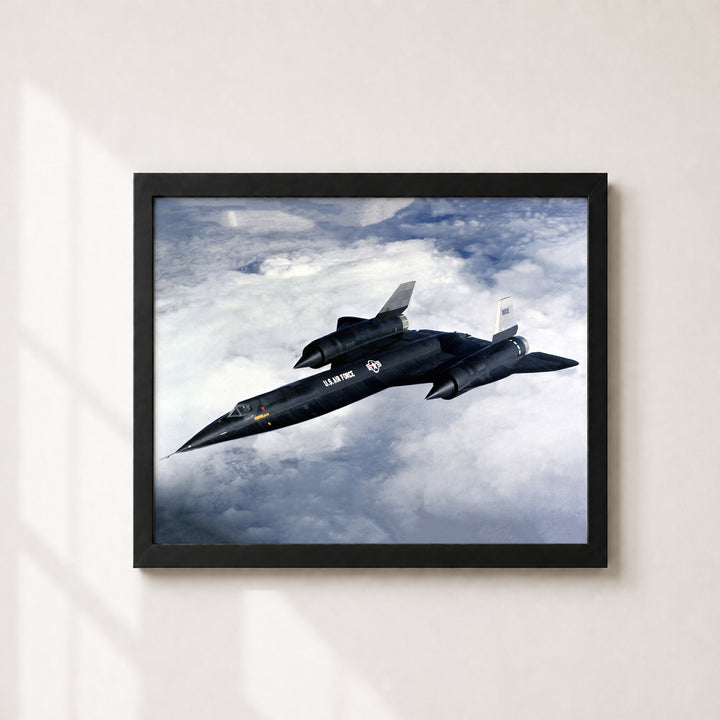 SR-71 Blackbird Jet Military Aviation Wall Art
