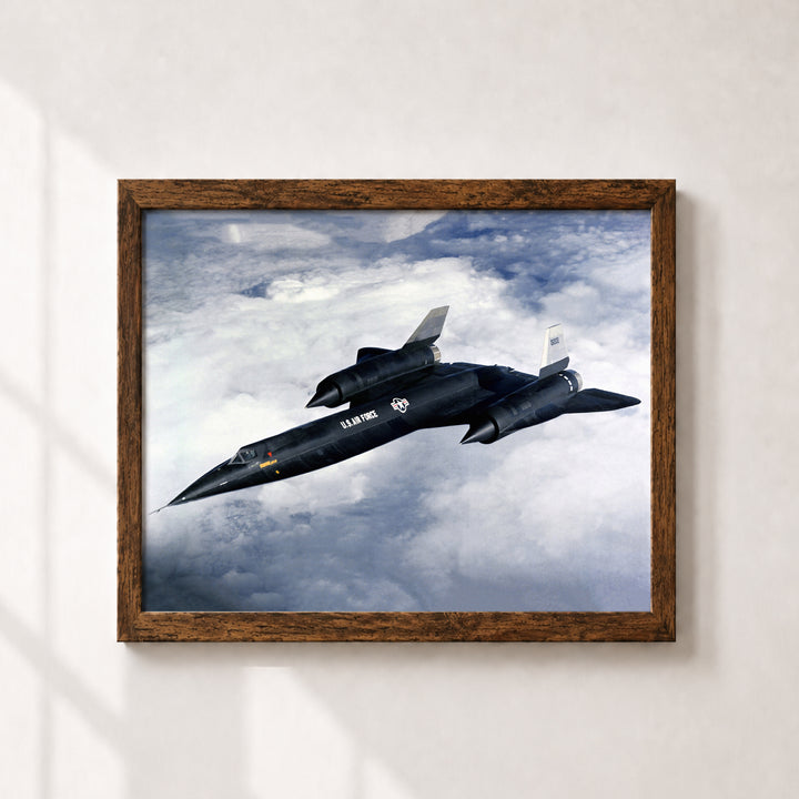 SR-71 Blackbird Jet Military Aviation Wall Art