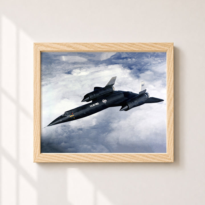 SR-71 Blackbird Jet Military Aviation Wall Art