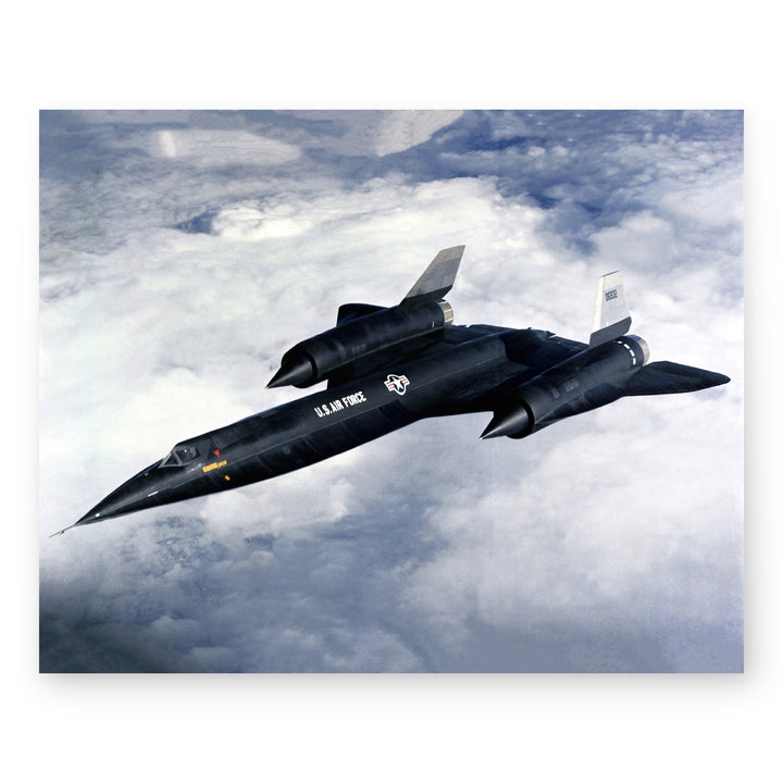 SR-71 Blackbird Jet Military Aviation Wall Art