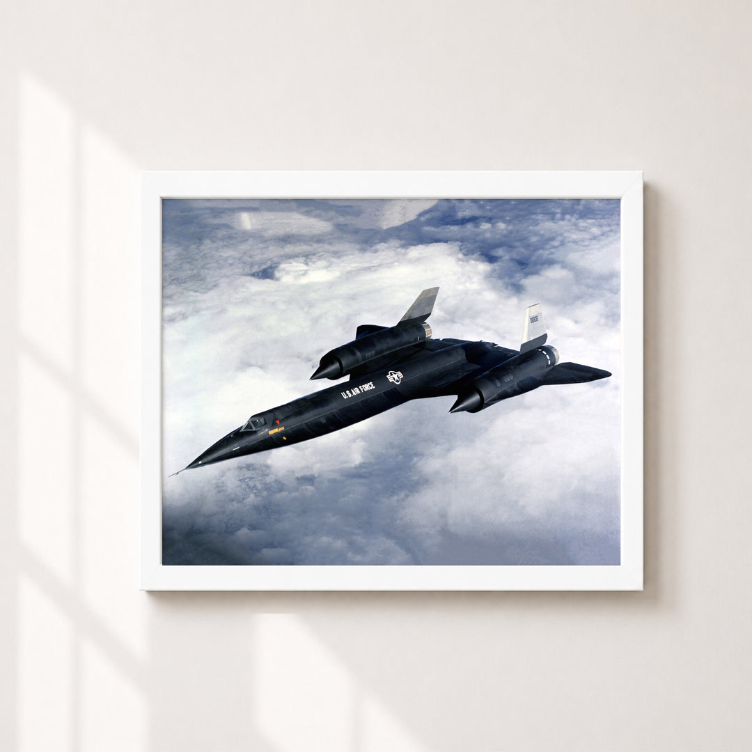 SR-71 Blackbird Jet Military Aviation Wall Art