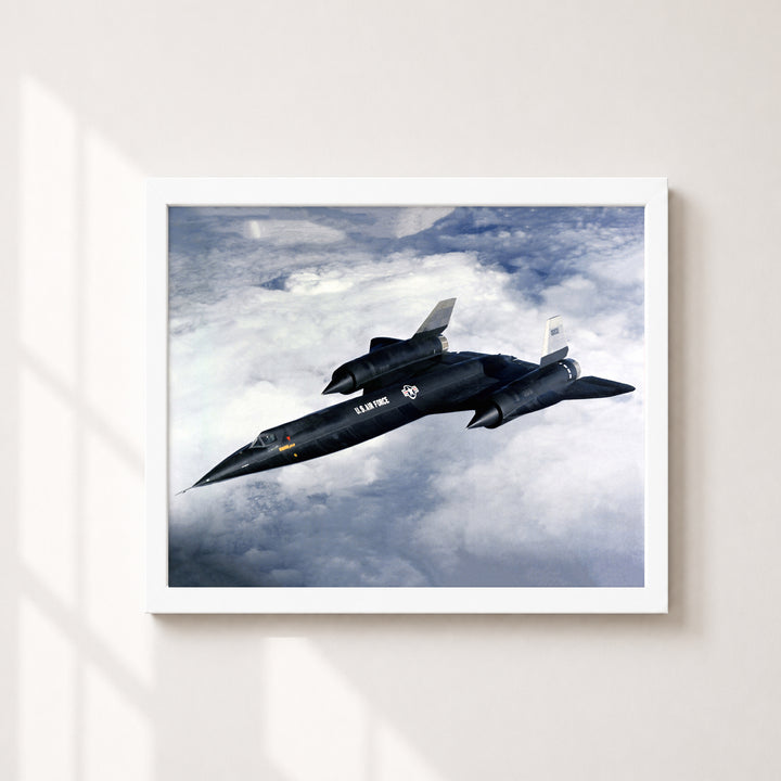 SR-71 Blackbird Jet Military Aviation Wall Art
