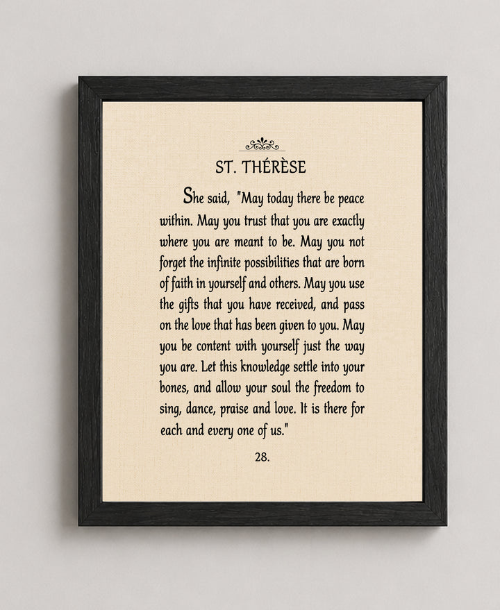 May There Be Peace Within Inspirational Wall Art