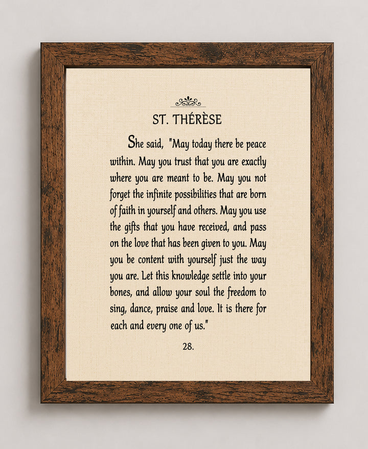 May There Be Peace Within Inspirational Wall Art