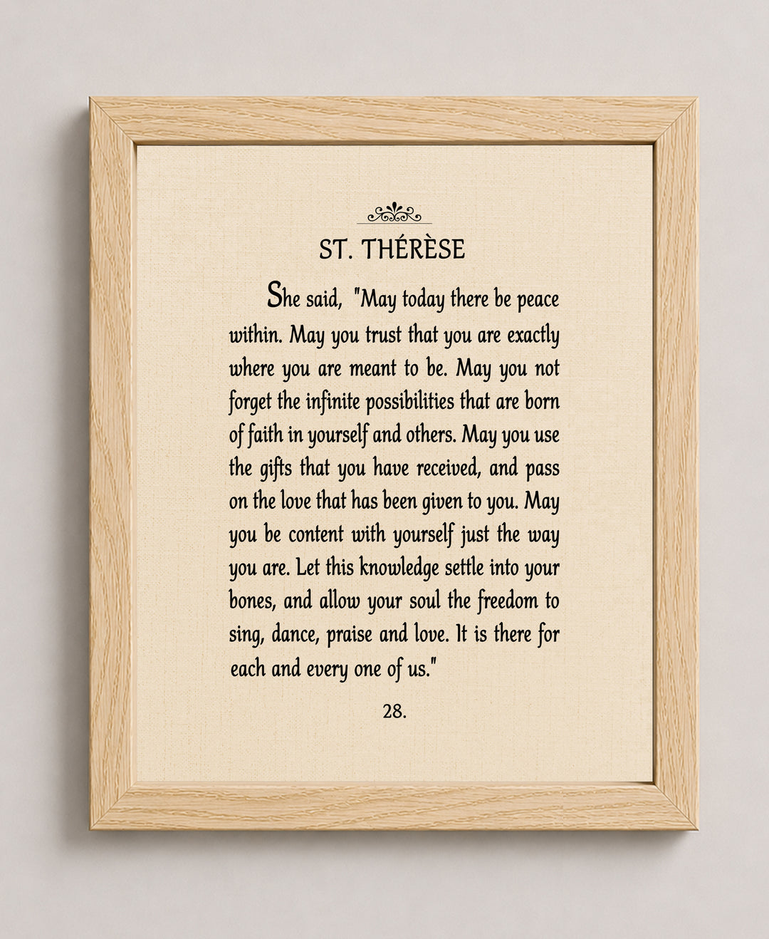 May There Be Peace Within Inspirational Wall Art
