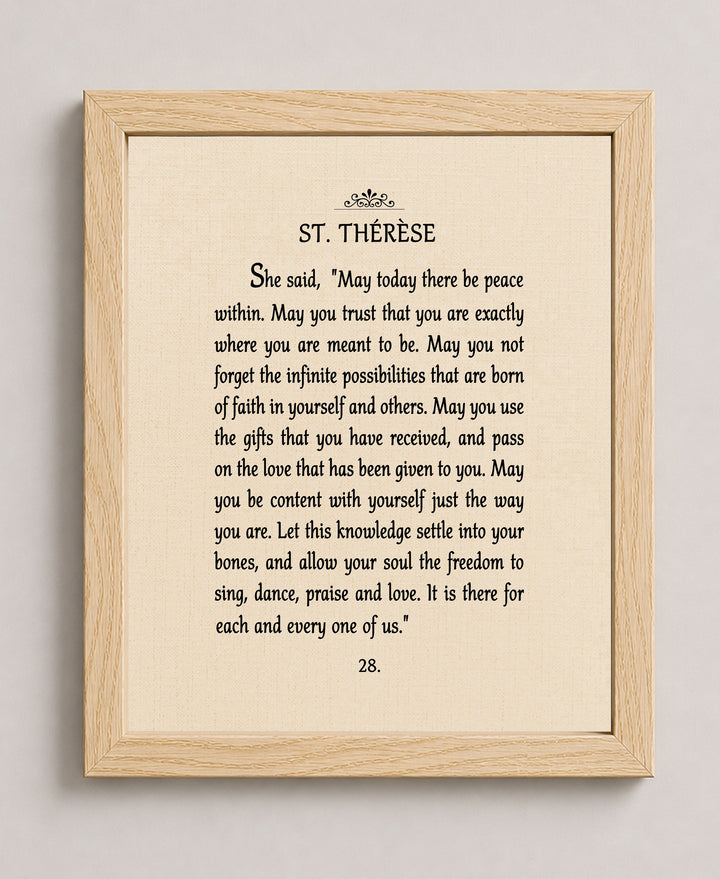 May There Be Peace Within Inspirational Wall Art