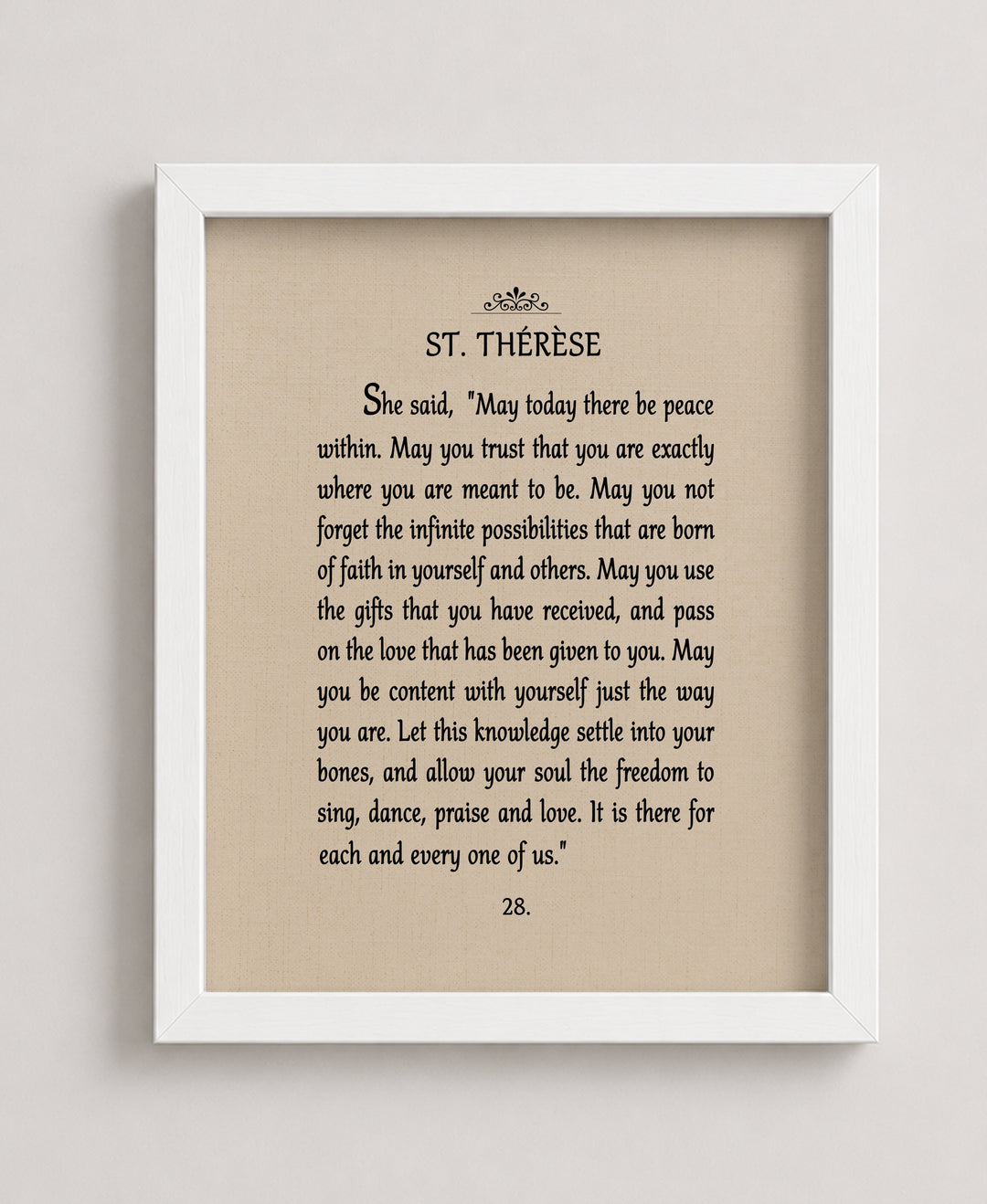 May There Be Peace Within Inspirational Wall Art